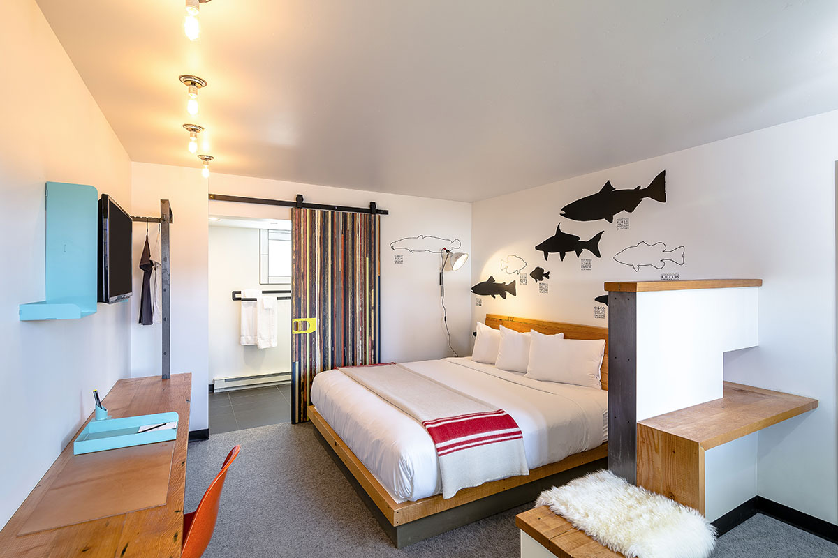 Guest room at The LARK Hotel