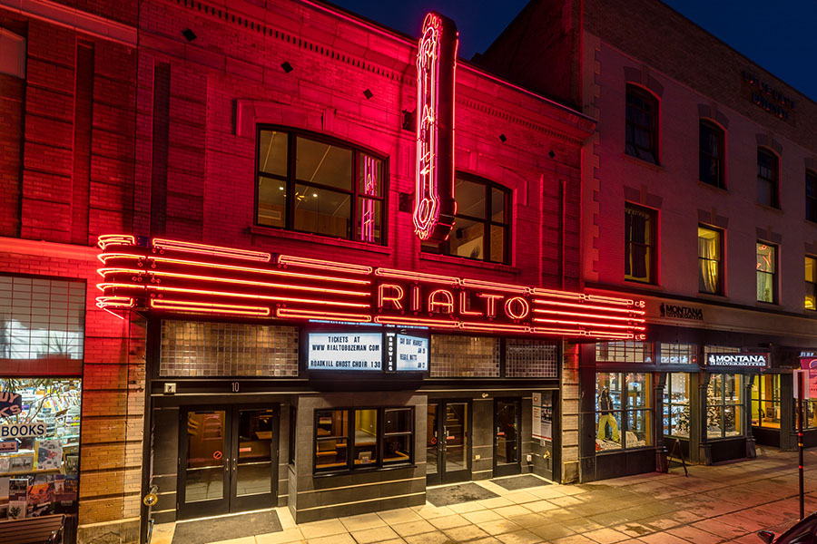 exterior at night